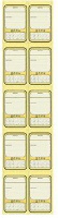 Ценник картонный листовой "Овал 5х50" (желтый) Россия