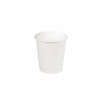 Стакан бумажный 1сл. SP4, 100/118мл цвет Белый Для горячих напитков СкандиПакк