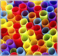 Трубочки прямые Дл:240мм D=8мм MILK, цветные (х250/5750)