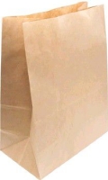 Пакет бумажный "на вынос" 220х120х290мм 50г/м2 цвет Крафт (х50/1000) ЭГ