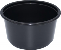 Контейнер суповой без крыш. круглый ПП К-127, 500мл D=127мм Выс:68мм цвет Черный СТП (х50/500)