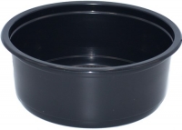Контейнер суповой без крыш. круглый ПП К-127, 350мл D=127мм Выс:50мм цвет Черный СТП (х50/500)