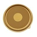 Дно для Мини-тортницы круглое золотистое (к купол. крышке) ПЭТ ПР-Т-85 D=90мм Выс:80мм цвет Золотой Протэк (х65/780)