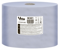 W201 Веиро Протирочная бумага в рулонах "Comfort", 2-х слойн., 350м/рул, синий Россия [упаковка]