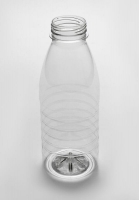 Бутылка ПЭТ 0,5л Д=38мм круглая ребристая прозрачная(х120)Россия