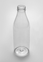 Бутылка ПЭТ 1,0л D=38мм прозрачная гладкая (х77) Россия