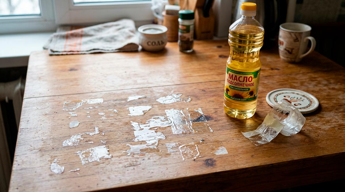 Хороший результат дает растительное масло