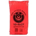 Пакет фасовочный ПНД 10+8х27см (8) В пластах "WWW" (Красный) (арт80044) (х1/10) [упаковка]