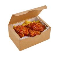 Коробка картонная для наггетсов 150х91х70мм ECO FAST FOOD BOX L BASE 9 шт. Размер L (миди) цвет Крафт DoECO (х50/500)