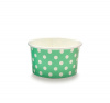 Креманка 165мл бумажная Complement d=87мм салатовая в белый горошек