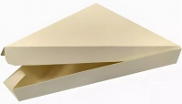 200х170х25мм Коробка под пиццу треугол. белая ВЕР (крафт) Россия 