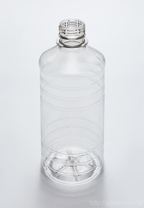 Бутылка ПЭТ 0,9л д.28 с ребрами для растворителя (х100) Россия Бутылка ПЭТ 0,9л д.28 с ребрами для растворителя (х100) 