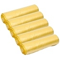 Пакет фасовочный ПНД 24х37см (10) 5 рулончиков (Желтый) (арт10085) (х1/20) [упаковка]