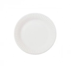 Тарелка бумажная d=165мм Snack Plate, белая мелованная Тарелка бумажная d=165мм Snack Plate, белая мелованная