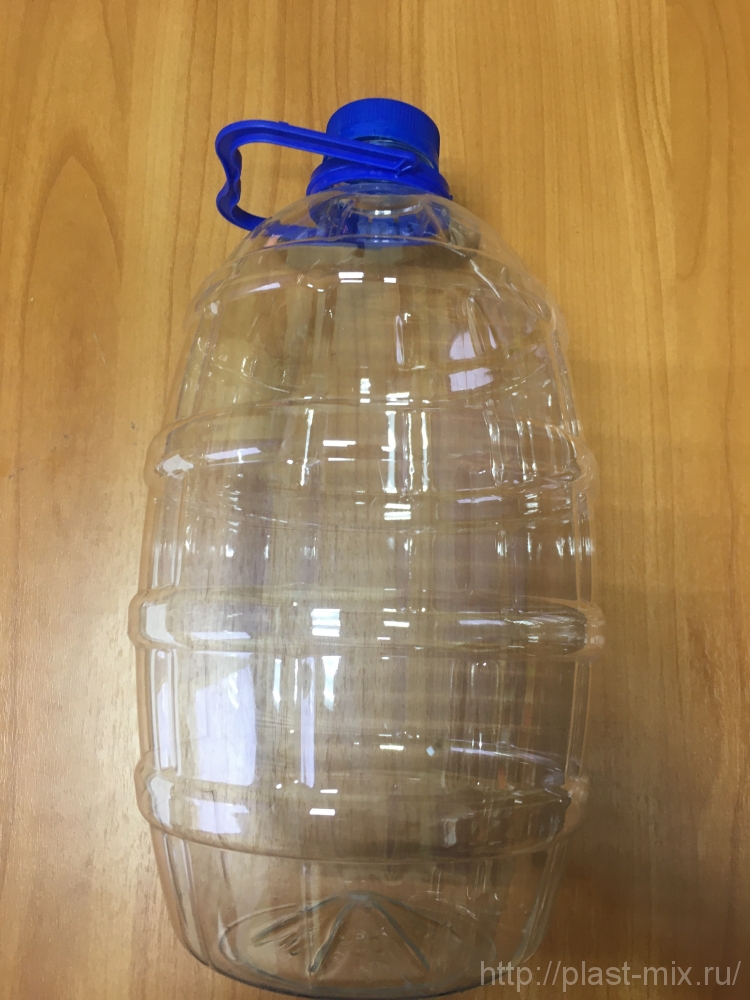 Бутылка ПЭТ 3,0л прозрачная с ручкой и крышкой(х35) Бутылка ПЭТ 3,0л д. прозрачная с крышкой д.38 (х35)
