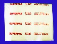 Пакет фасовочный, шуршащий 32x40 (8) В пластах SuperPak красная (арт 80080) Россия [упаковка]