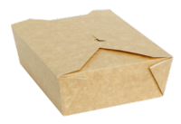 Контейнер 950мл бумажный Fold Box, 170х135х50мм, Крафт (х240)