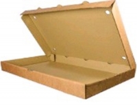 390х250х60мм Коробка для римской пиццы бур/бур КТК микрогофрокартон (Т-11 - Е) Россия 