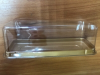 Упаковка Kopoбкa для пирожного "Эклер" (дно золотое) 170х66х56 (комплект)