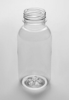 Бутылка ПЭТ 0,3л Д=38мм круглая прозрачная бочонок (х150)Россия