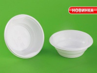 Тарелка суповая 500 мл белая ПП СтП (х1000) Россия