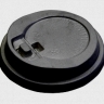Крышка с клапаном 80мм КД-204 (черная)