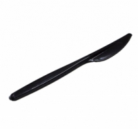 Нож столовый 18см ЛЮКС черный пластик (100шт/2000) TaMbien