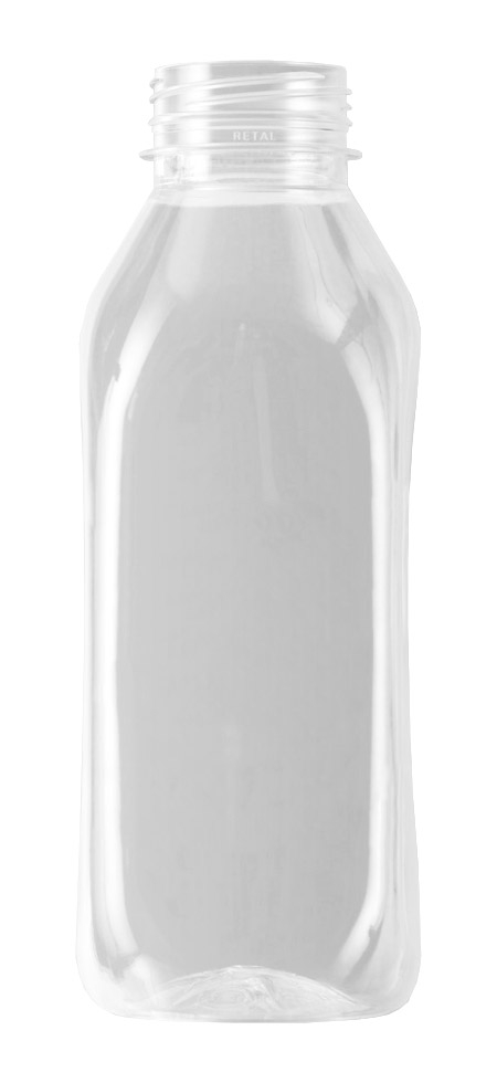 Бутылка ПЭТ 1,0л Д=38мм квадр.гладкая прозрачная (х77) Россия Бутылка ПЭТ 1,0л Д=38мм квадр.гладкая прозрачная (х77) Россия