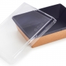 Крышка для бумажного контейнера 160х120мм OneClick Lid 500/0 для 500 мл Низкая цвет прозр. (х400) - Крышка для бумажного контейнера 160х120мм OneClick Lid 500/0 для 500 мл Низкая цвет прозр. (х400)