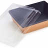 Крышка для бумажного контейнера 160х120х20мм OneClick Lid 500/20 для 500 мл Высокая цвет прозр. (х400) - Крышка для бумажного контейнера 160х120х20мм OneClick Lid 500/20 для 500 мл Высокая цвет прозр. (х400)