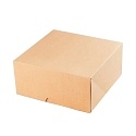 Коробка картонная для торта 225х225х105мм ПАК ламинированный цвет Крафт Packton (х115)