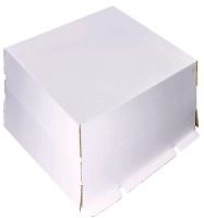300х300х190 мм Картонной коробка для торта до 2 кг бел/бур 3сл (Комплект (дно + крышка))(х20) Россия 