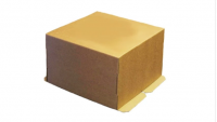 300*300*190 Крышка для картонной коробки для торта от 1 до 7 кг бур/бур (D=15-30см)(х25) Россия 