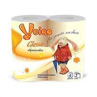 Туалетная бумага двухслойная "Veiro Classic" (цветная 4 рул, 17м) Россия