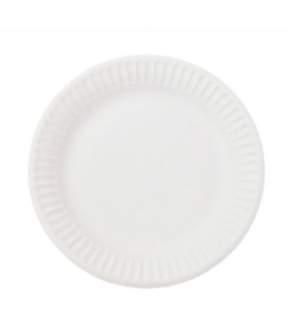 Тарелка бумажная d=230мм Snack Plate, белая мелованная (х500) Тарелка бумажная d=230мм Snack Plate, белая мелованная (х500)